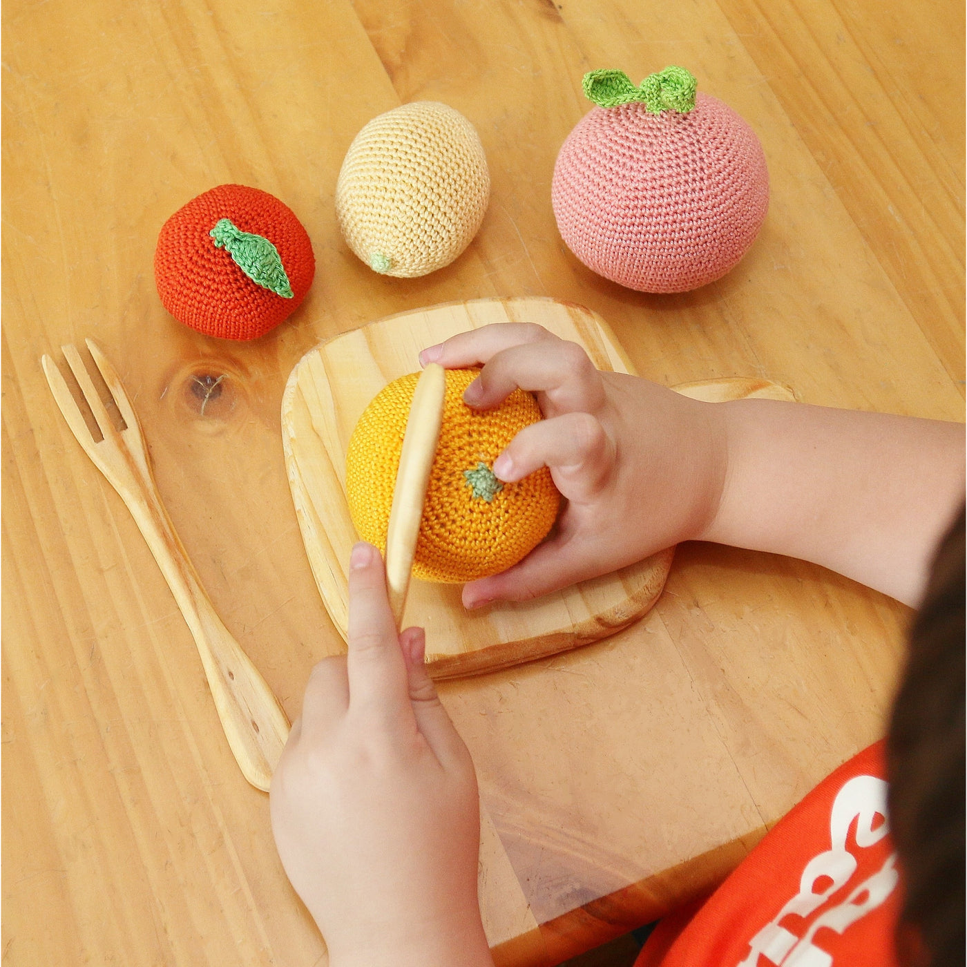 Citrus Fruit Toy Set - 4 handmade pieces