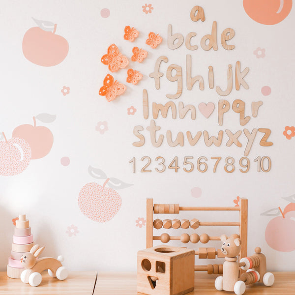 Butterfly wall decals - Sweet peaches | Set of 6