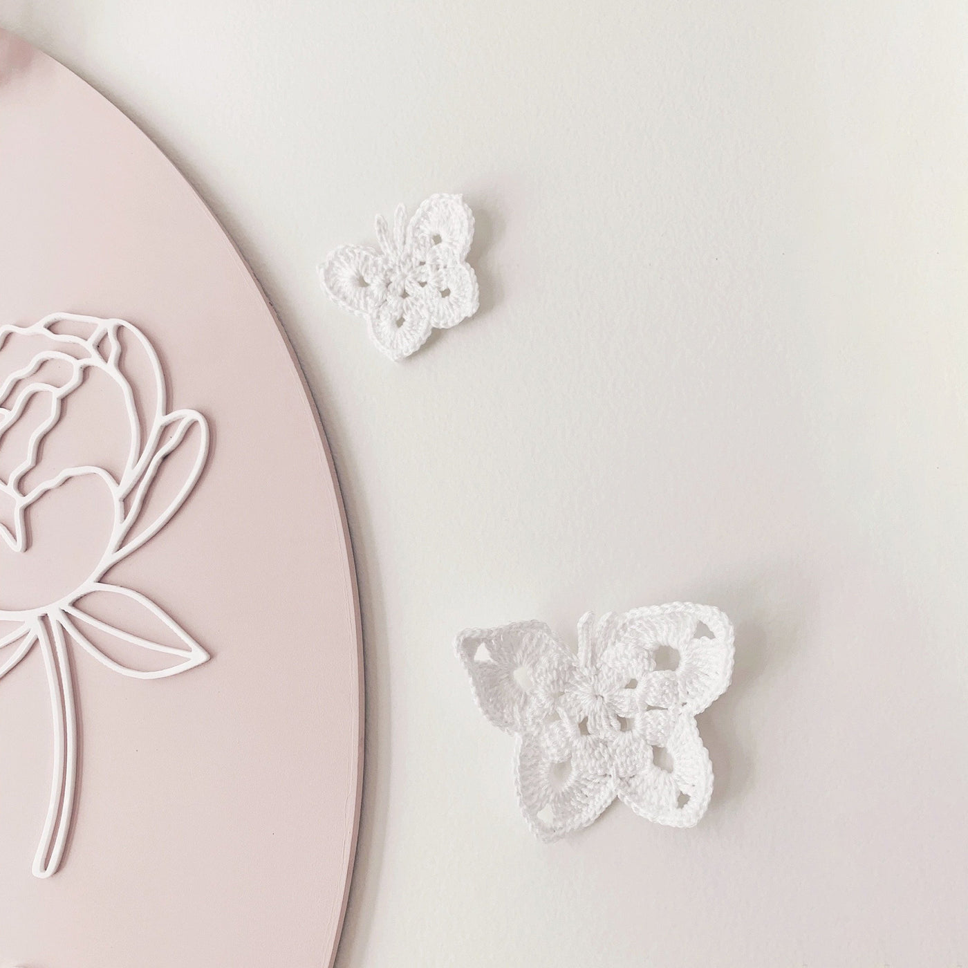 Butterfly wall decals - Chantilly lace | Set of 6