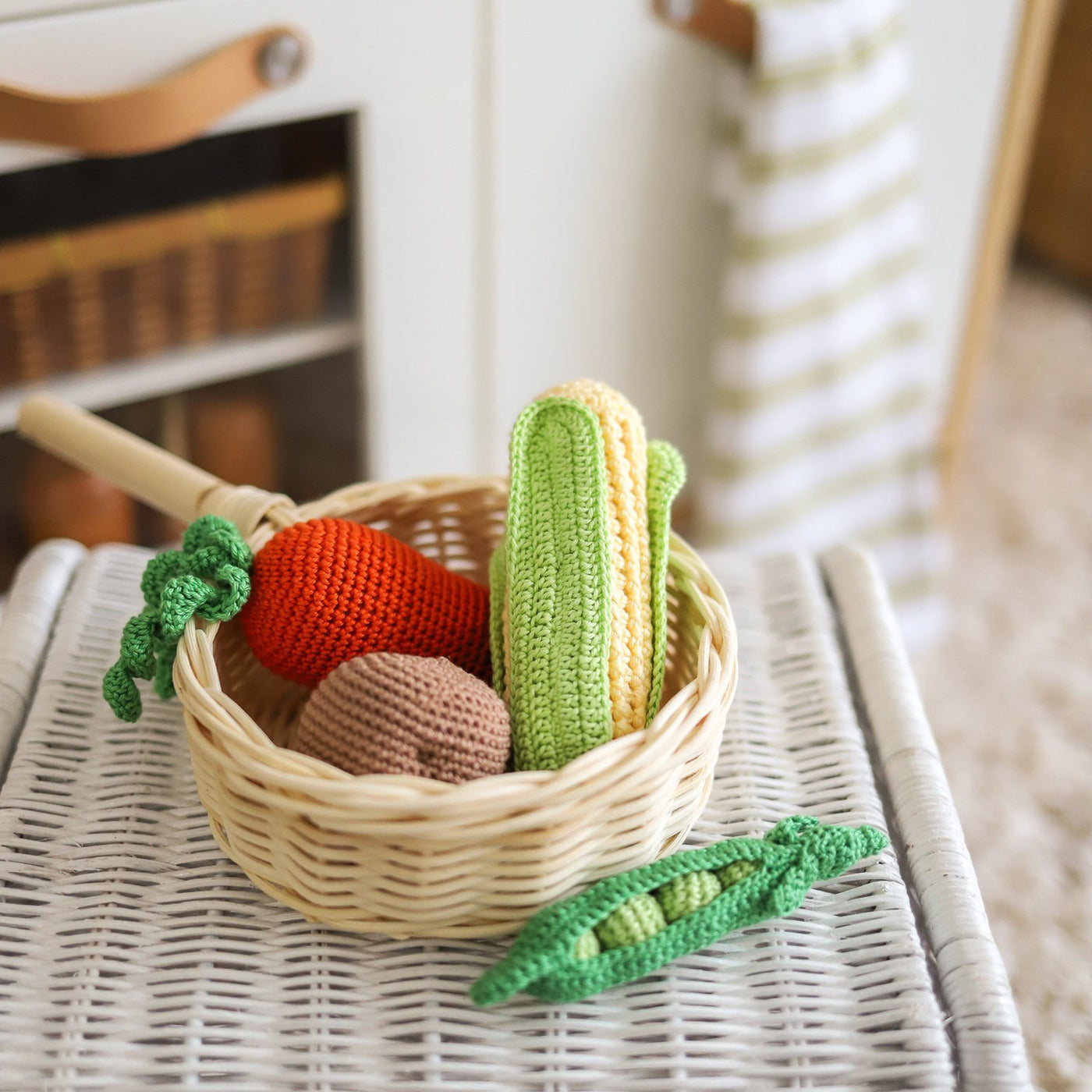 Garden Vegetable Toy set 2 -  4 handmade pieces