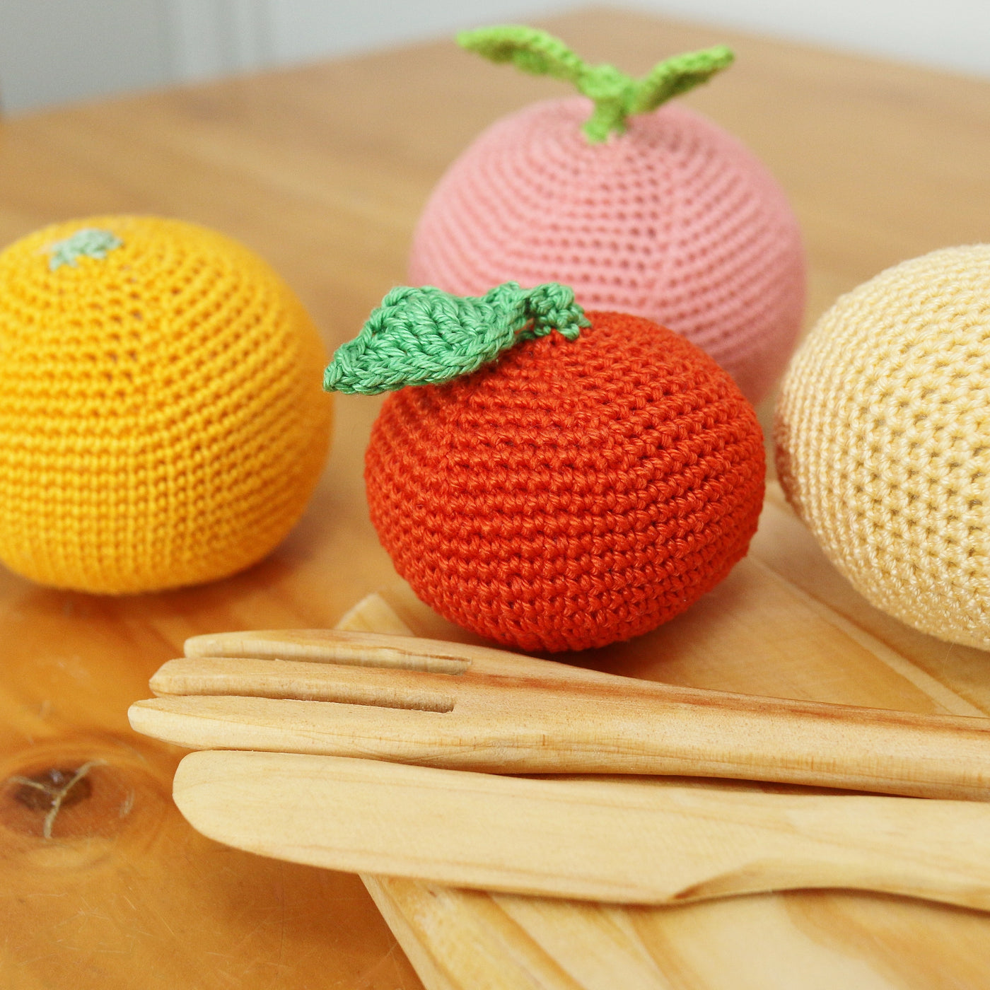 Citrus Fruit Toy Set - 4 handmade pieces