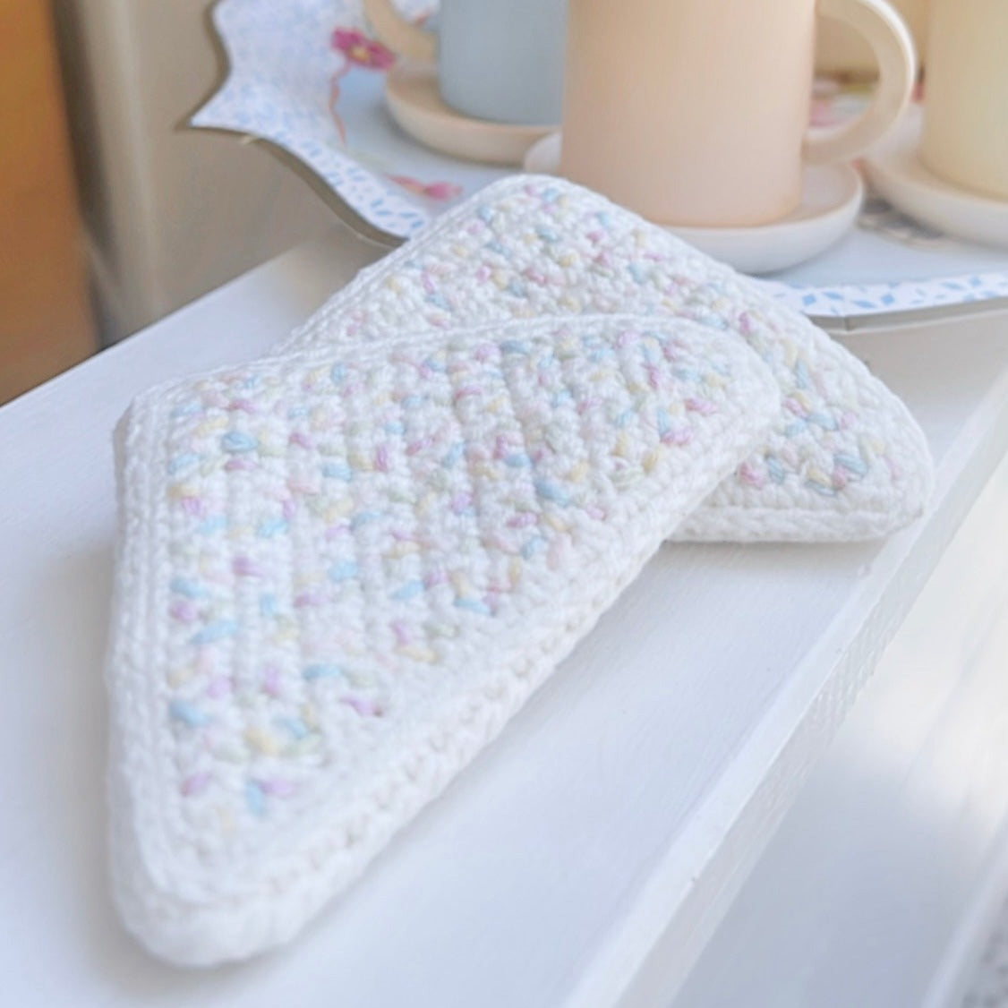 Pastel Fairy Bread | Handmade, 2 piece set