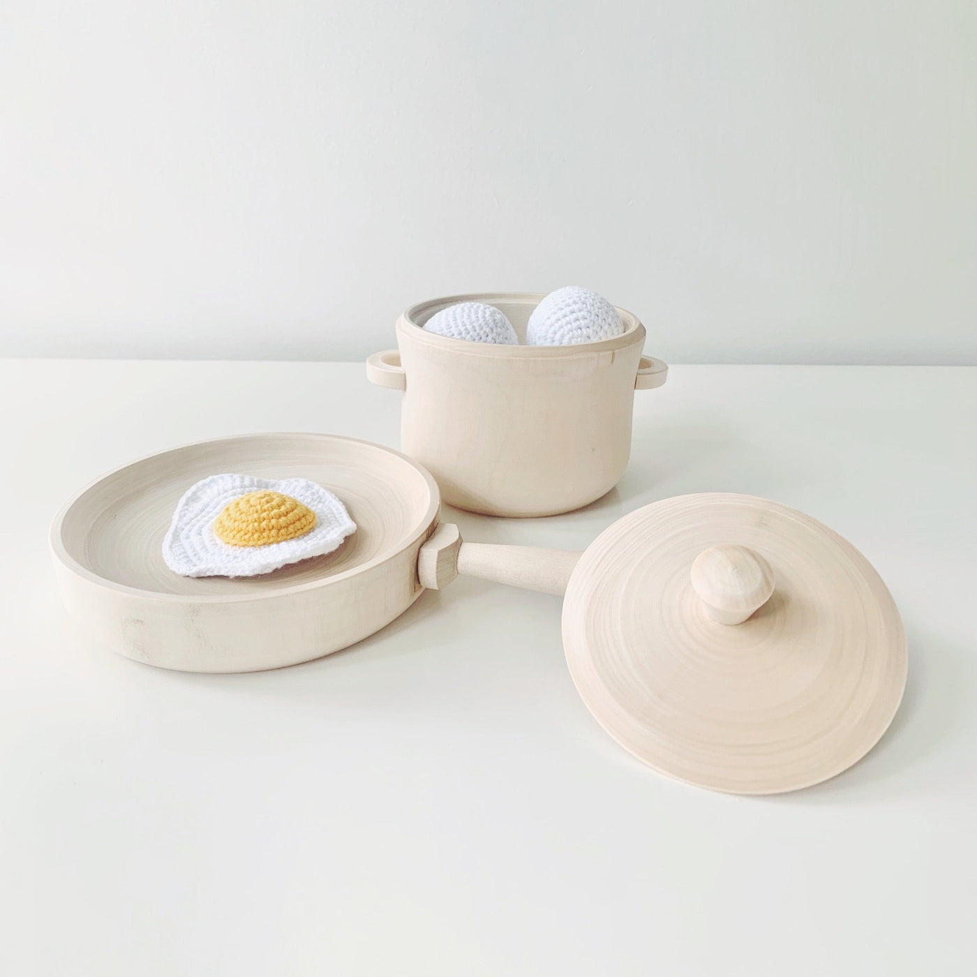 Crochet Egg Set - 7 piece set